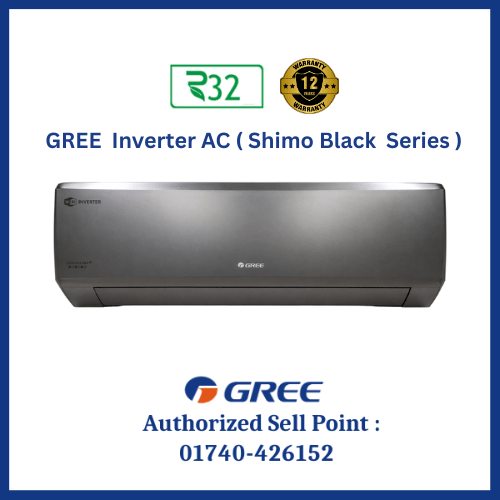 Gree Shimo Black 1 Ton Inverter Air Conditioner GS-12XSMA4VBA Price in Bangladesh